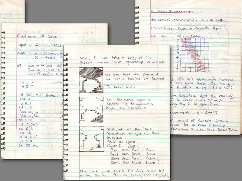 Figure 4: Kevin Philips’ Sprite Algorithms notebooks